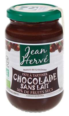 Chocolade sans lait BIO, Jean Hervé (350 g)