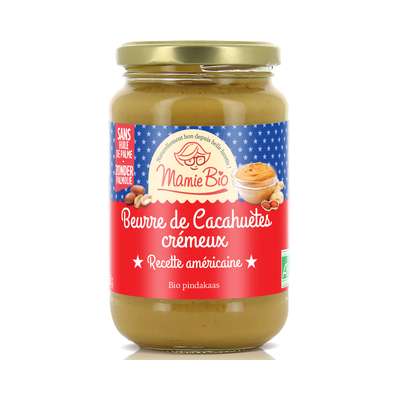 Beurre de cacahuètes crémeux BIO, Mamie BIO (350 g)