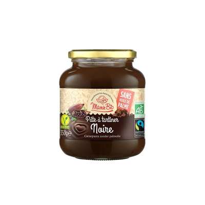 Pâte à tartiner noire sans huile de palme, Mamie Bio (350 g)
