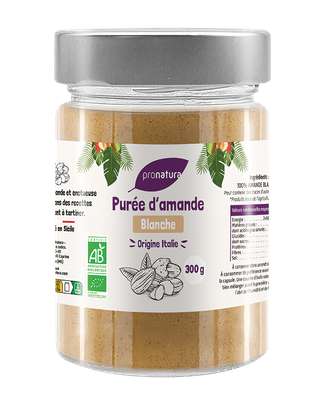 Purée d'Amandes blanches BIO, Pronatura (300 g), Italie