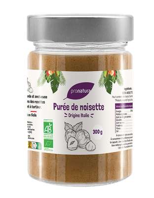 Purée de noisettes BIO, Pronatura (300 g), Italie