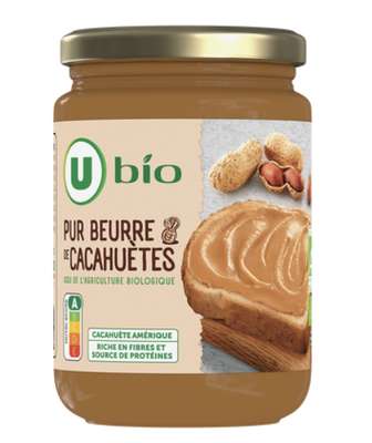 Beurre de cacahuètes, U BIO  (350 g)