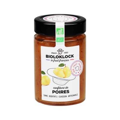 Confiture poire France BIO, Biolo'klock (230 g)