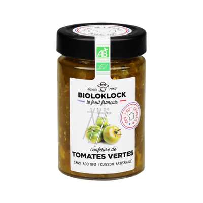 Confiture tomate verte BIO, Biolo'klock (230 g)