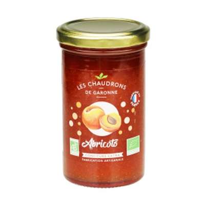 Confiture abricot BIO, Chaudrons de Garonne (300 g)