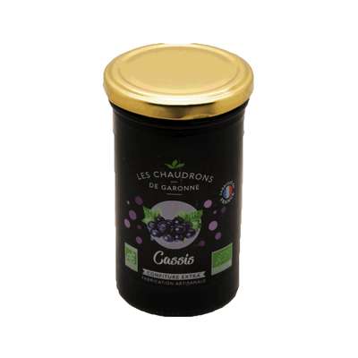Confiture de cassis BIO, Chaudrons de Garonne (300 g)