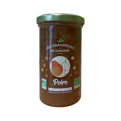 Confiture de poire BIO, Chaudrons de Garonne (300 g)
