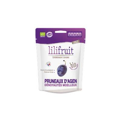 Pruneaux moelleux dénoyautés BIO, Lilifruit (150 g)