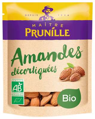 Amandes décortiquées BIO, Maître Prunille (200 g)