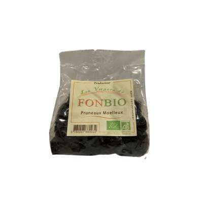 Pruneaux noyautés très gros 44/55 BIO, Fonbio (500 g)
