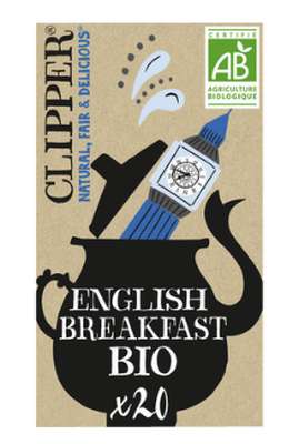 Thé noir english breakfast BIO, Clipper (x 20 sachets)