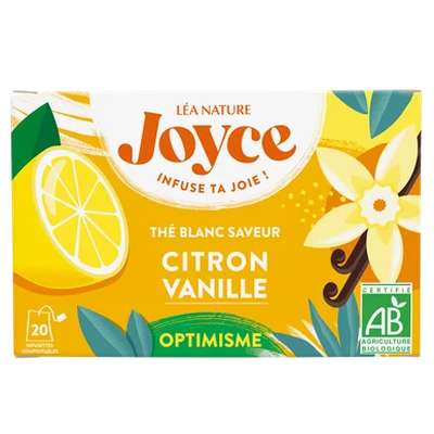 Thé blanc saveur tarte au citron BIO, Joyce  (x 20 sachets)