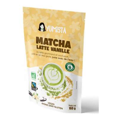 Matcha latte vanille BIO, Yumista (160 g)