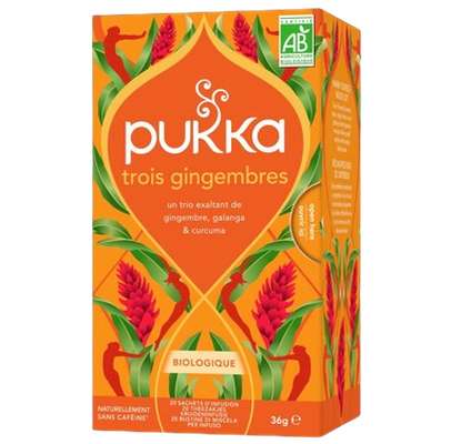 Infusion 3 Gingembres BIO, Pukka (x 20 sachets)