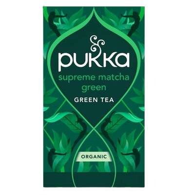 Thé vert suprême et matcha BIO, Pukka (x 20 sachets)