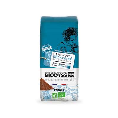 Café doux décaféiné pur arabica moulu BIO, Café Michel (250 g)
