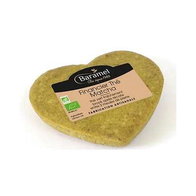 Financiers aux amandes thé vert matcha" du Japon en forme de coeur, Baramel (70 g)