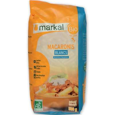 Macaroni blancs BIO, Markal (500 g)