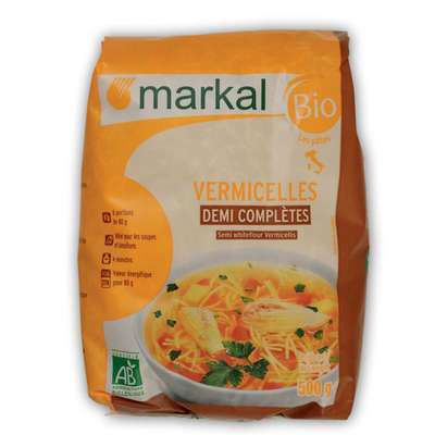 Vermicelles demi complètes BIO, Markal (500 g)