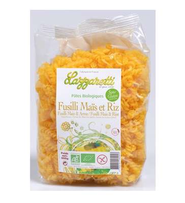 Fusilli maïs et riz BIO, Lazzaretti (500 g)