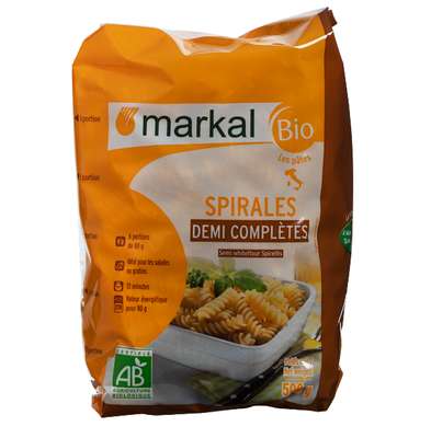 Spirales demi complètes BIO, Markal (500 g)