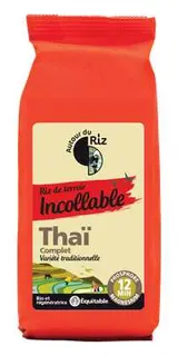 Riz Thaï complet étuvé BIO, Autour du Riz (500 g)