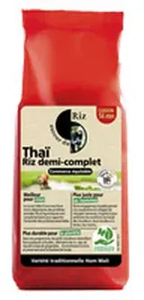 Riz Thaï 1/2 complet BIO, Autour du Riz (500 g)
