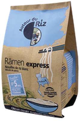 Ramen express, nouilles de riz blanc BIO, Autour du Riz (280 g)