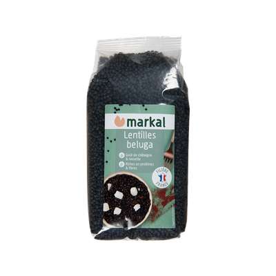 Lentilles noires Beluga BIO, Markal (500 g)