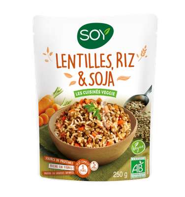 Lentilles riz & soja BIO, Soy (250 g)