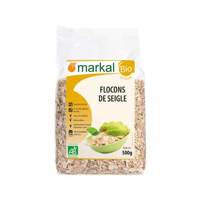 Flocons seigle BIO, Markal (500 g)