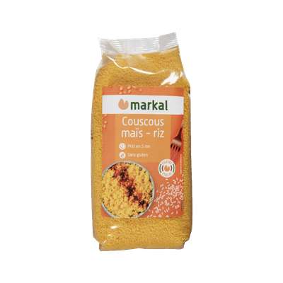 Couscous maïs riz sans gluten BIO, Markal (500 g)