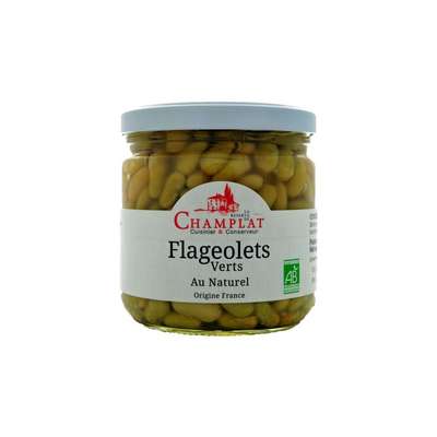 Flageolets verts au naturel BIO, Champlat (280 g)