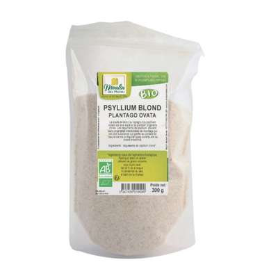 Psyllium blond teguments  BIO, Moulin des moines (300 g)