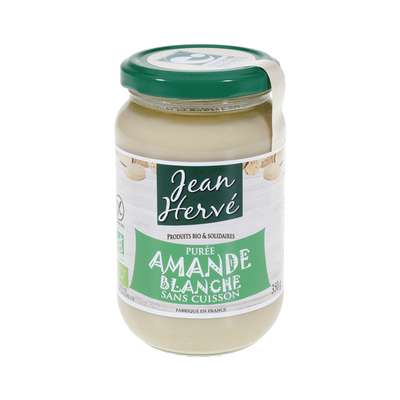 Purée d'amande blanche sans cuisson origine Sicile ou Espagne BIO, Jean Hervé (350 g)