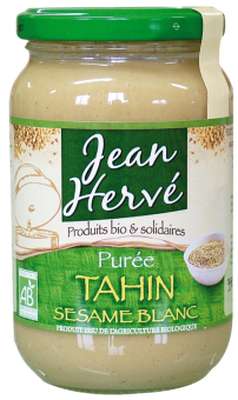 Purée de sésame blanc ou tahin BIO, Jean Hervé (350 g)