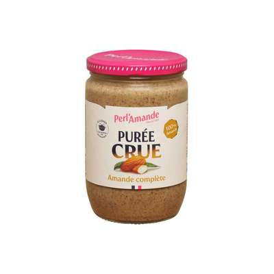 Purée crue amande complète BIO, Perl'Amande (630 g)
