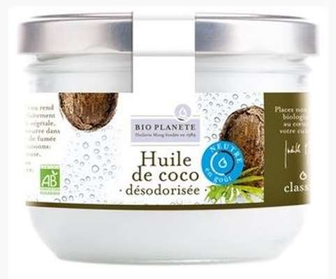 Huile de coco désodorisée BIO, Bio Planète (40 cl)