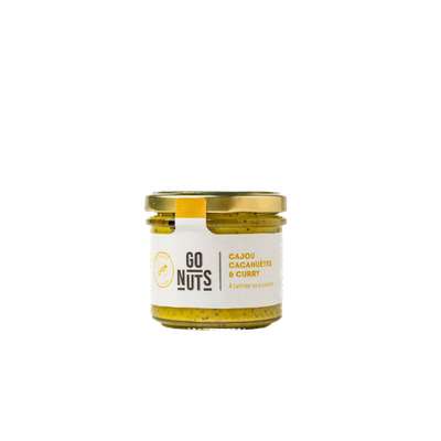 Tartinable Cajou et Cacahuètes Curry BIO, Go Nuts (100 g)