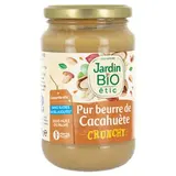 Pur beurre de cacahuète crunchy équitable BIO, Jardin Bio (350 g)