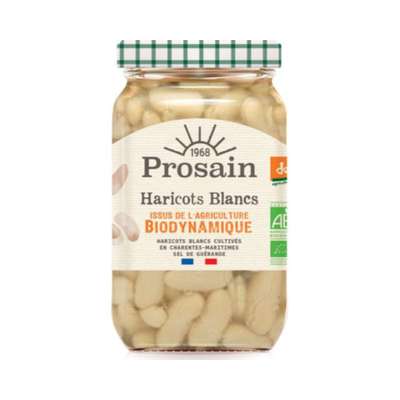 Haricots blancs Demeter agriculture biodynamique 100% France BIO, Prosain (215 g)