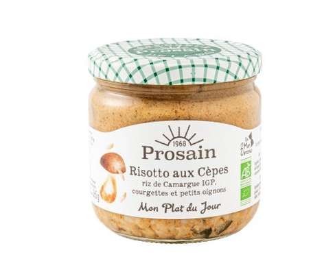 Risotto aux cèpes riz complet et courgettes BIO, Prosain (365 g)