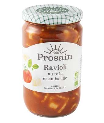 Raviolis au tofu et au basilic BIO, Prosain (680 g)