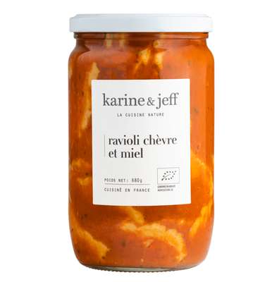 Ravioli chèvre et miel BIO, Karine & Jeff (680 g)