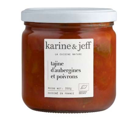 Tajine d'aubergines et poivrons BIO, Karine & Jeff (500 g)