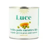 Petits pois carottes BIO, Luce (400 g)