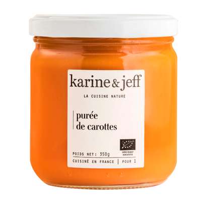 Purée de carottes BIO, Karine & Jeff (350 g)
