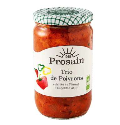 Trio de poivrons au piment d'espelette AOP BIO, Prosain (650 g)
