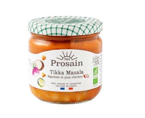 Tikka masala légumes et pois chiches BIO, Prosain (360 g)