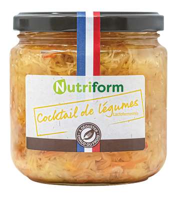 Cocktail de légumes lacto-fermentés BIO, Nutriform (380 g)